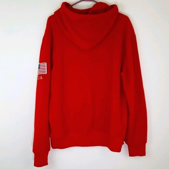 POLO RALPH LAUREN Red Hoodie, size L - Picture 3 of 5
